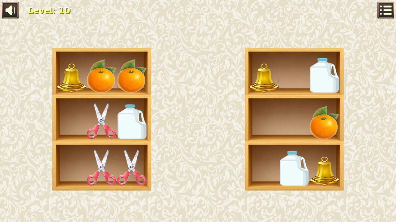 Put it on the shelves: Sort objects screenshot