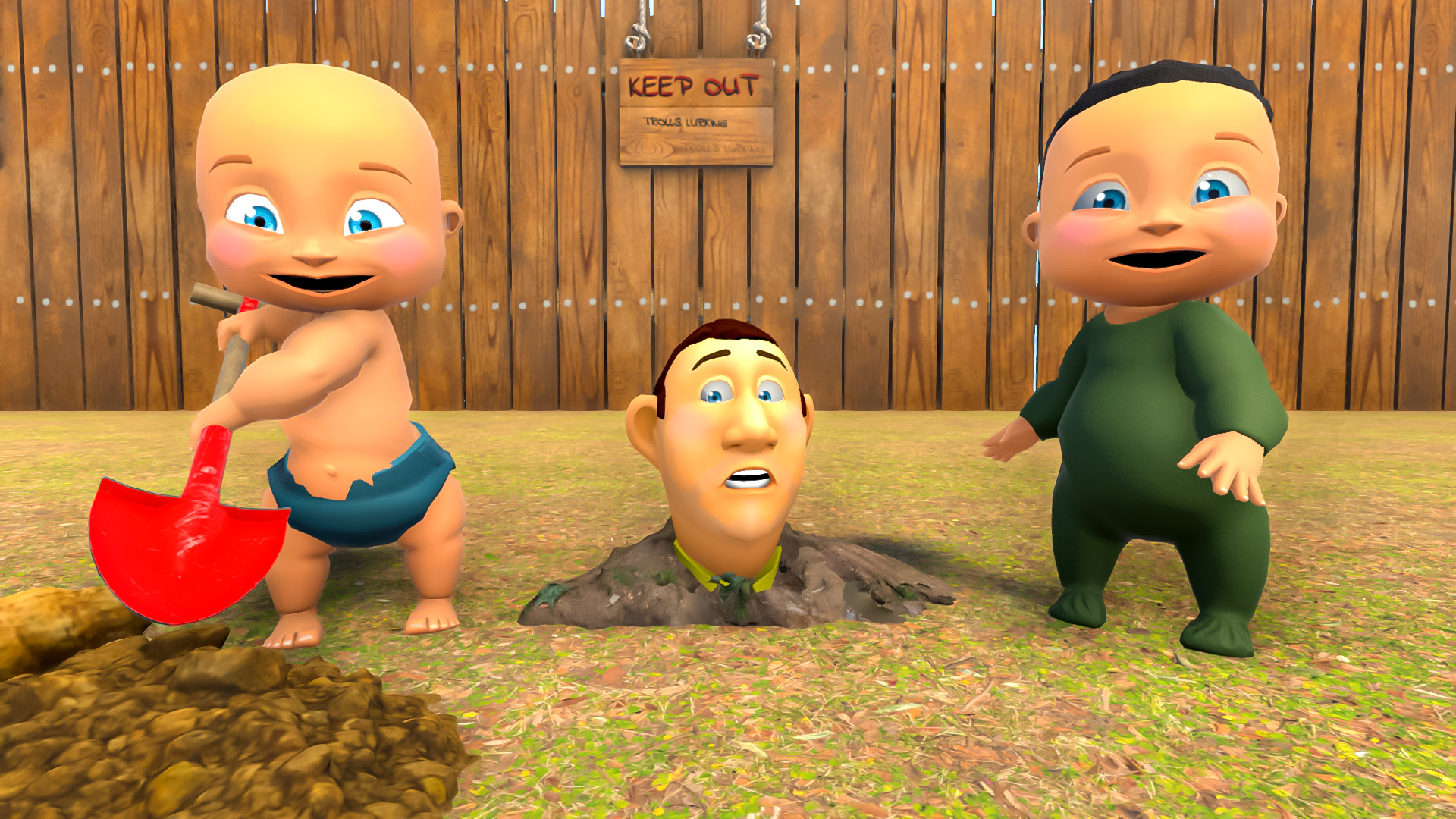 Naughty Baby Hide and Seek — скриншот 1