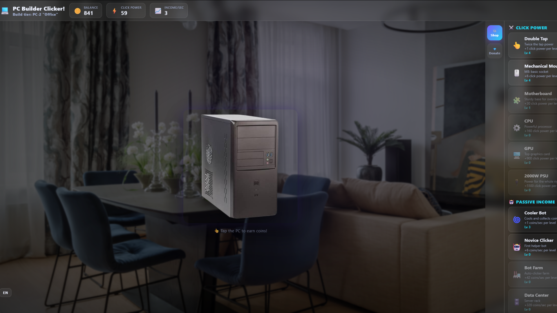 PC Builder Clicker — screenshot 2