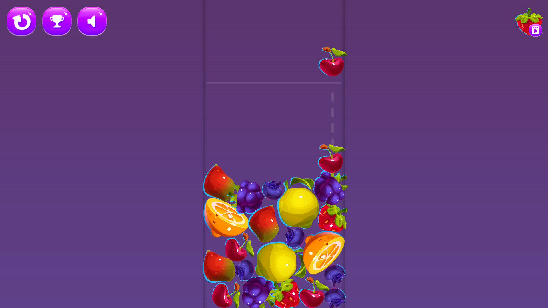 Merge the fruits to reach the watermelon screenshot