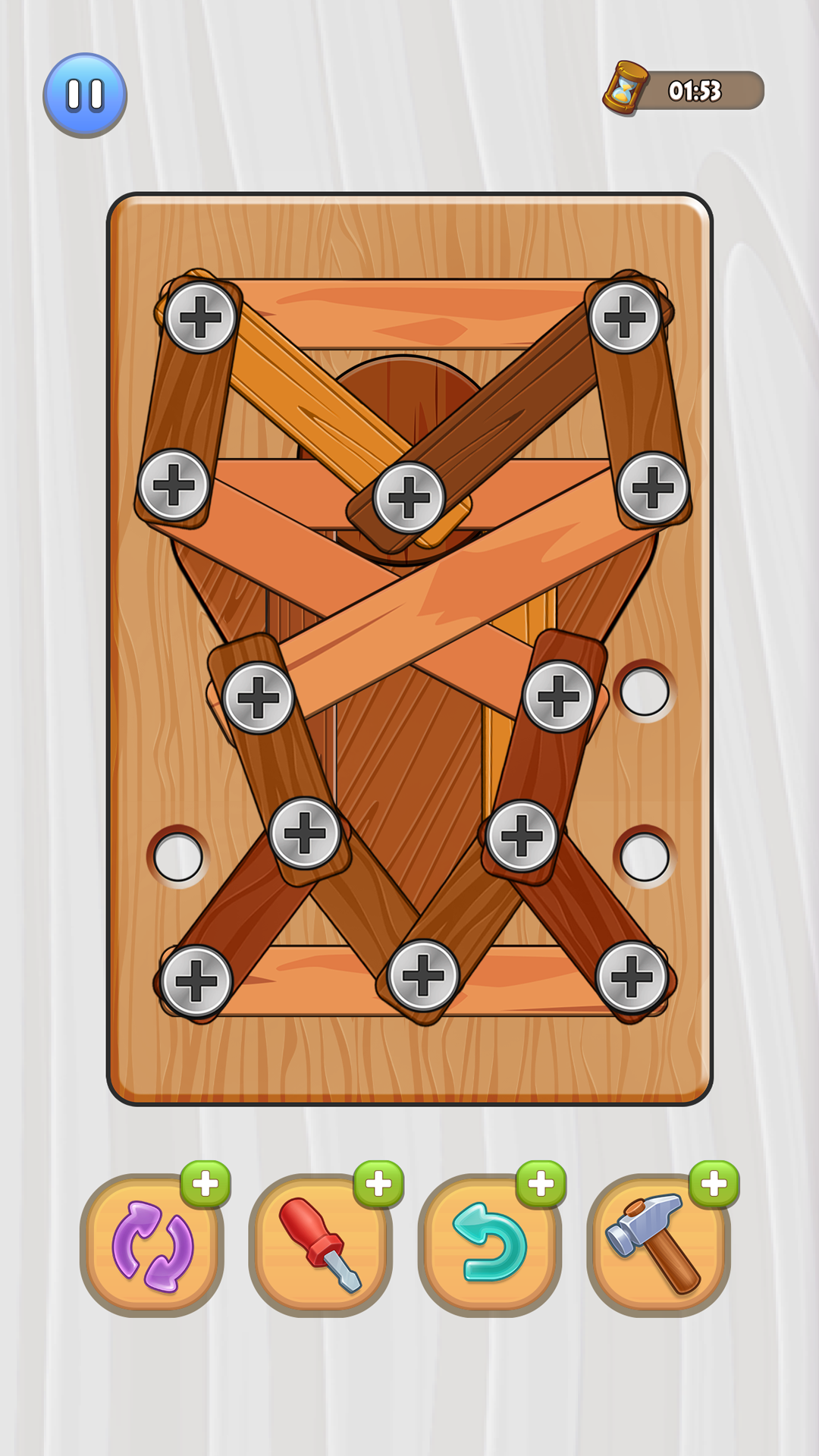 Puzzle! Wooden blocks, nuts and bolts! screenshot 17