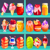 Sorting Sweets On Shelves