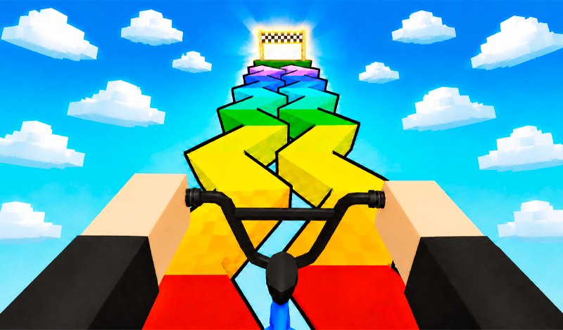 Obby, but on a Bike game cover