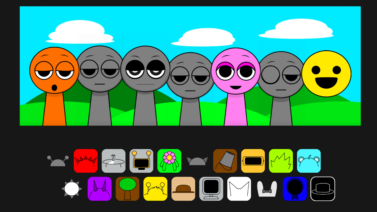 Sprunki But They Are Bald screenshot