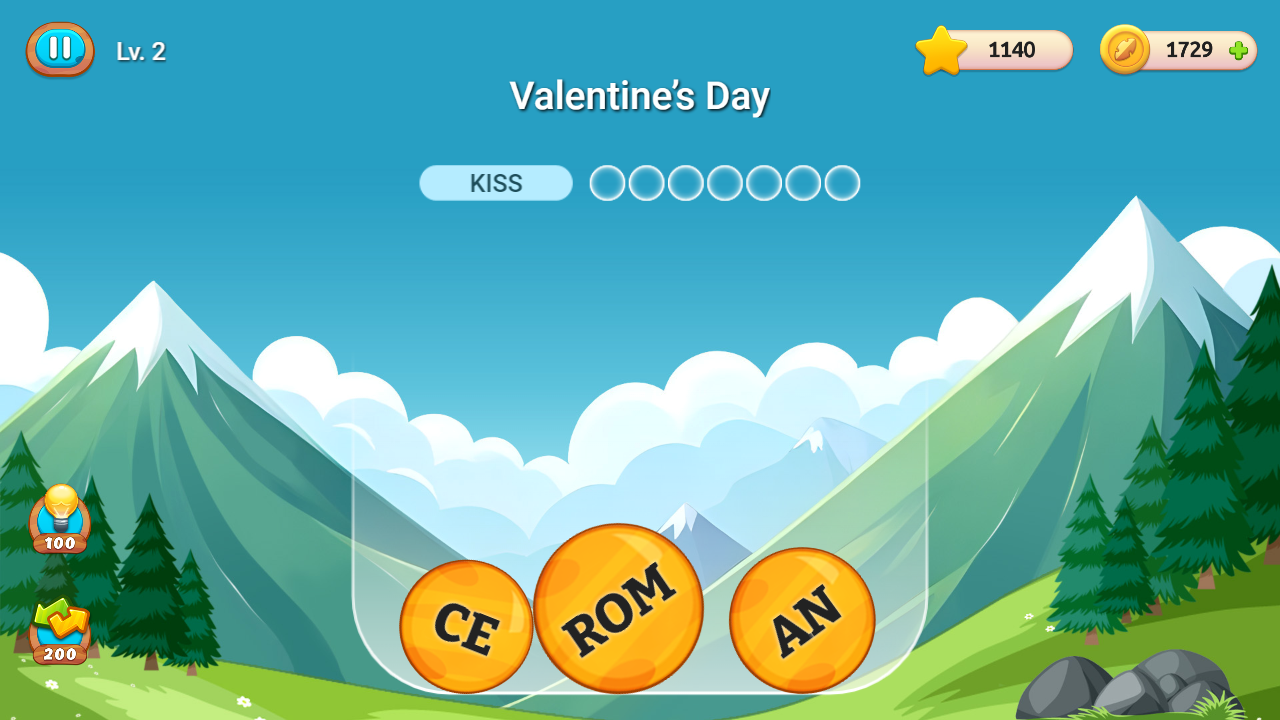 Wordfall screenshot