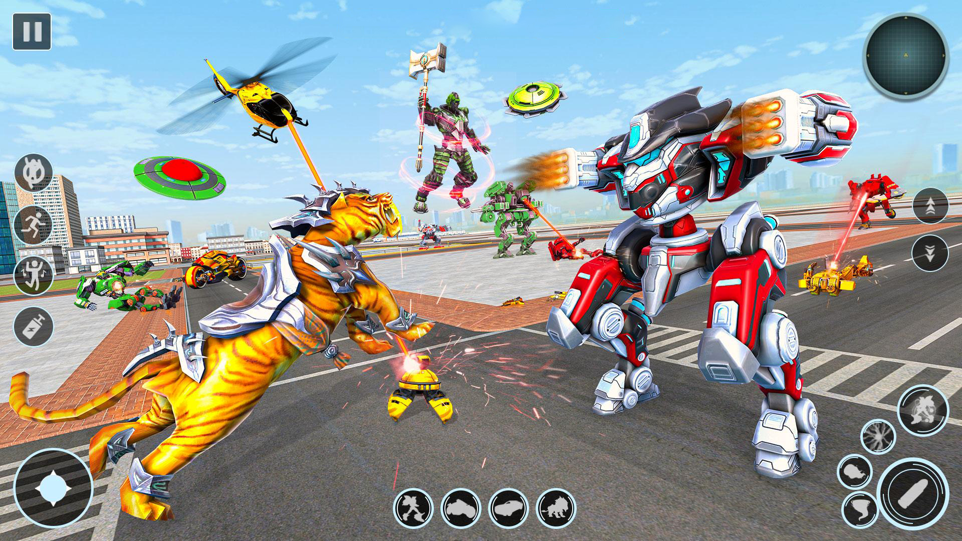 Tiger Robot and Motorcycle: Transformers screenshot