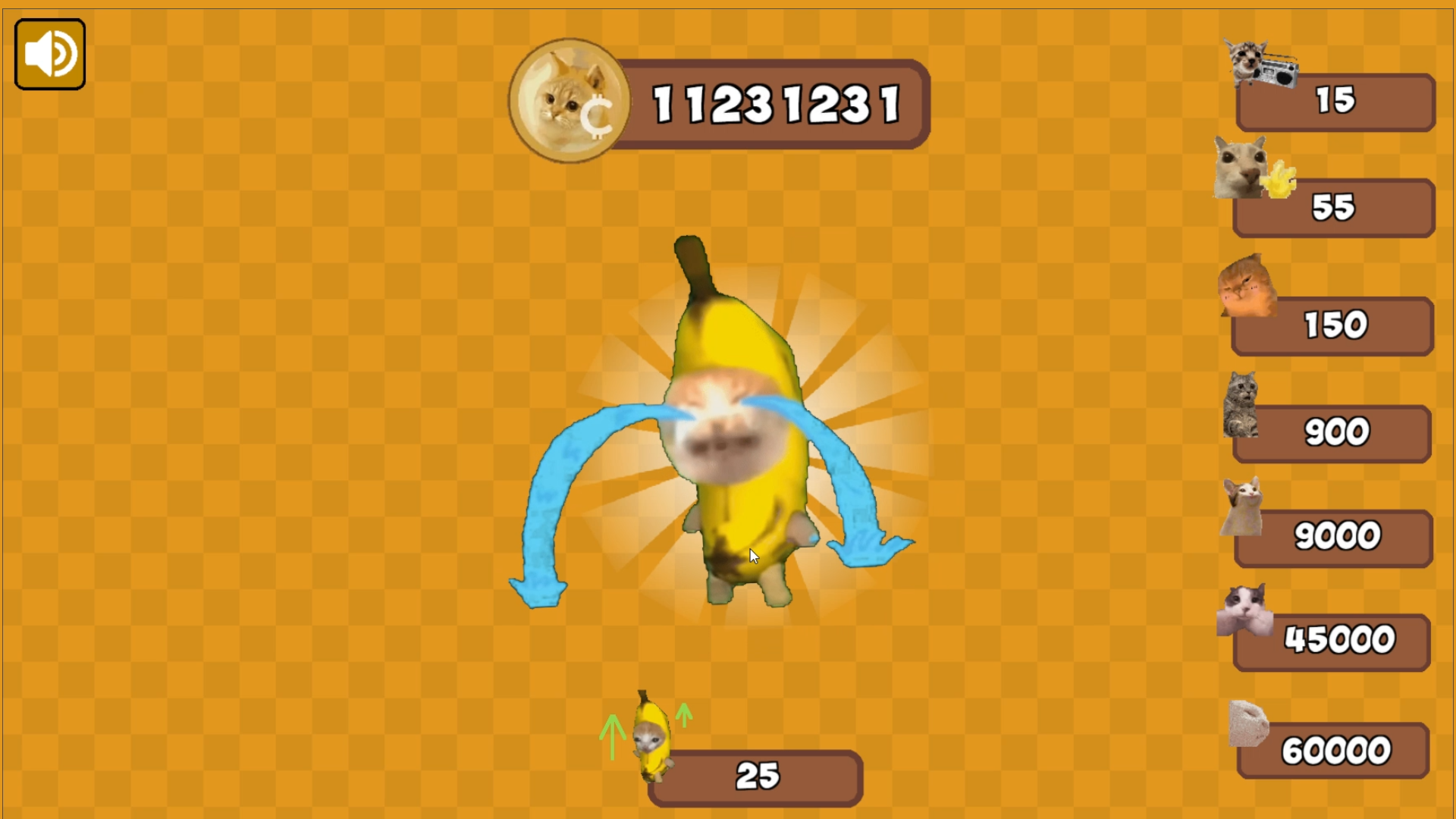 Banana Cat Runs Somewhere Meme Clicker — screenshot 4