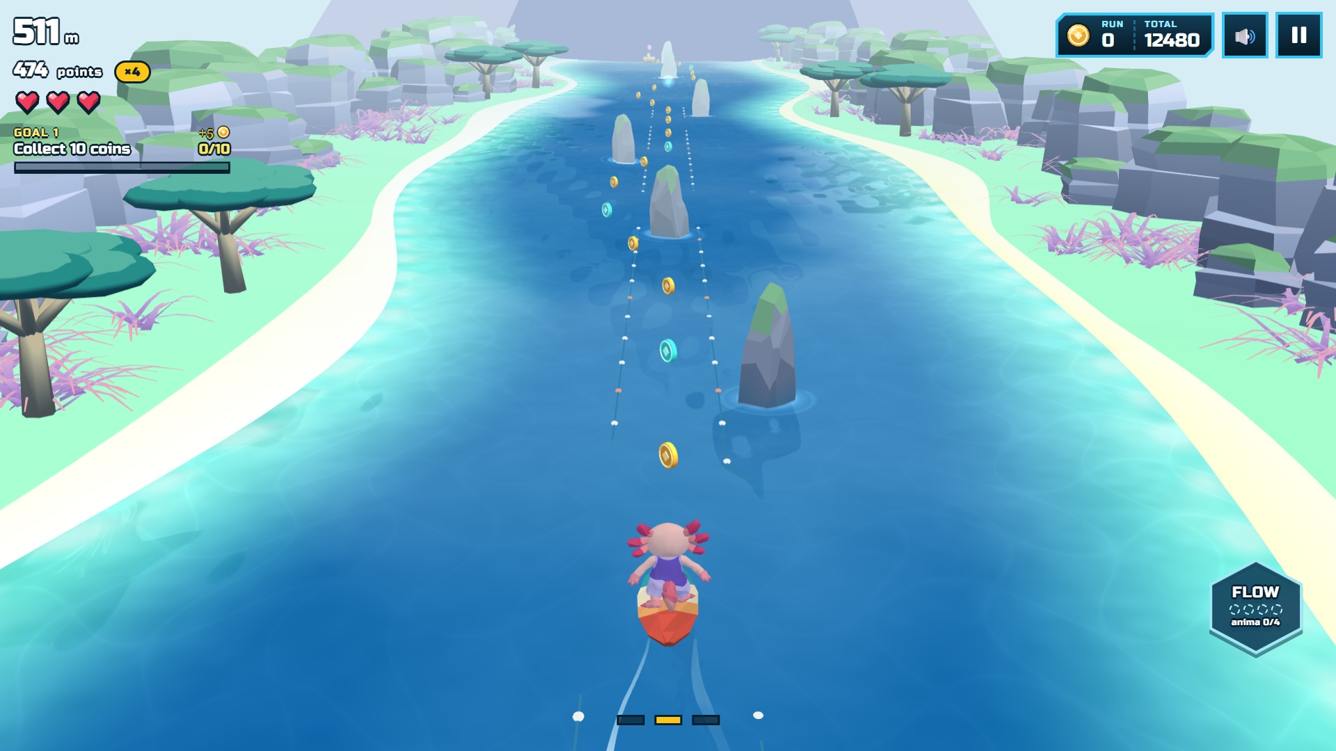Flow Board: Parkour Runner screenshot 9