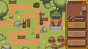 Orcs vs. Towers. Tower Defense and Upgrades