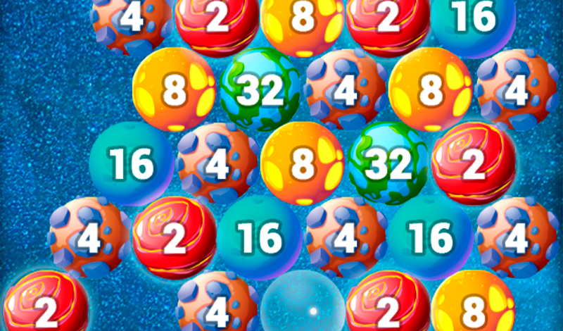 Planets 2048 game cover