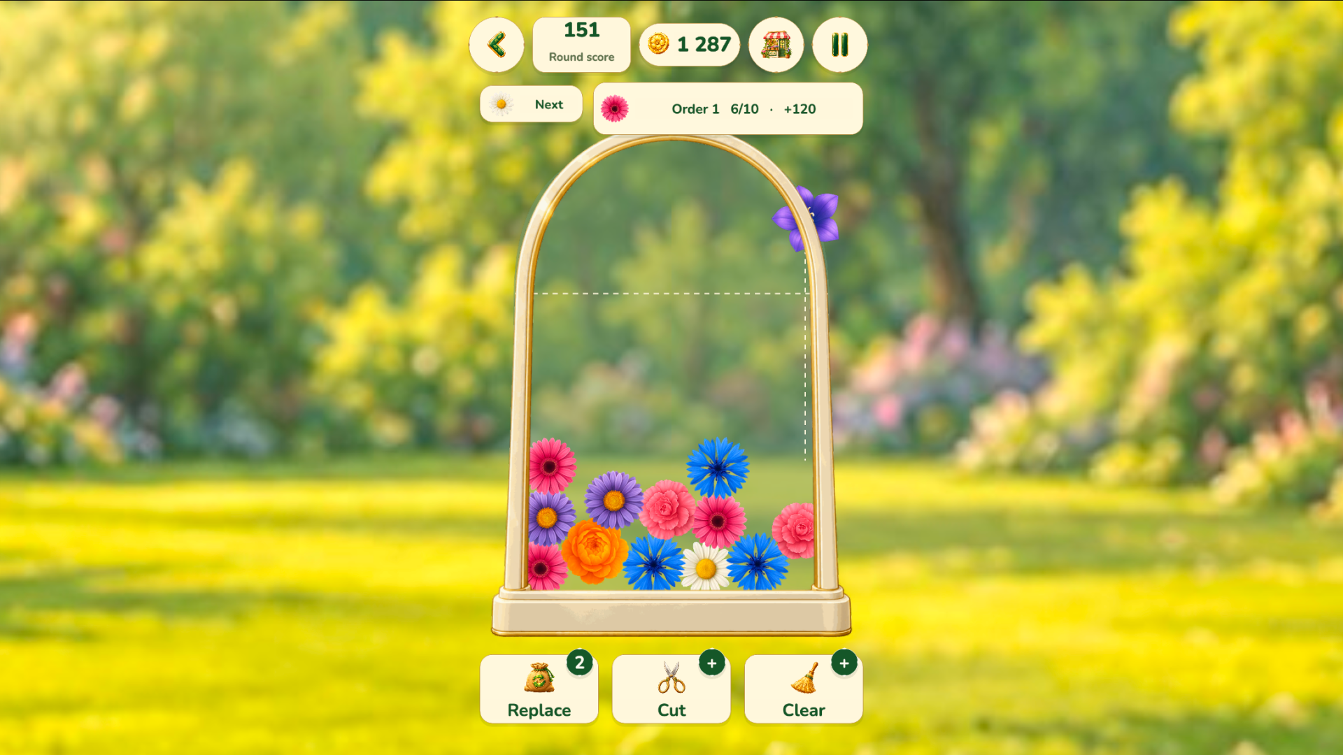Combine flowers! 2048 bouquets — screenshot 1