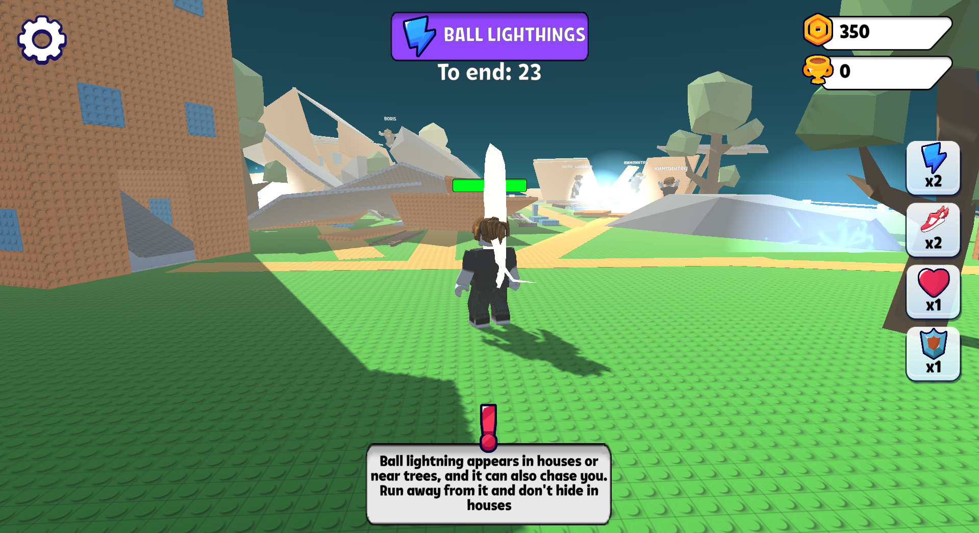 Obby Brainrot: Escape from Natural Disasters screenshot