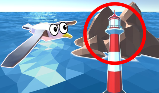 Lighthouse Defender: Catch all the seagulls!