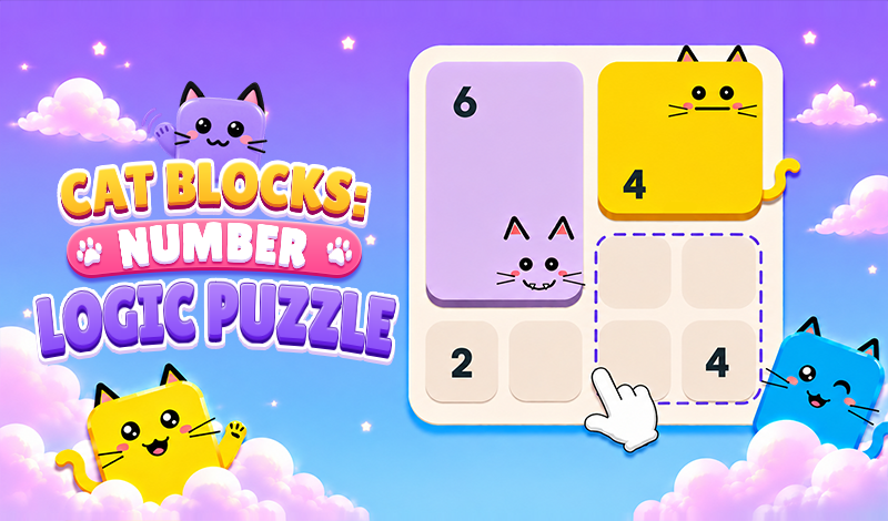 Cat Blocks: Number Logic Puzzle game cover