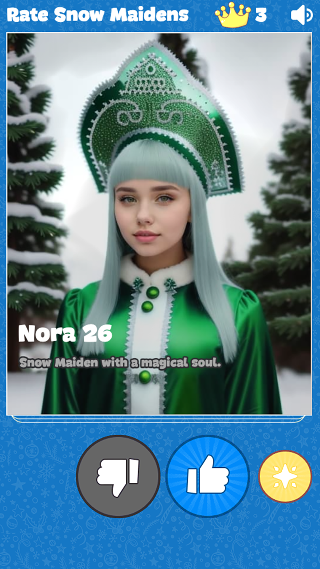 Snow Maidens. Choose the most beautiful one! screenshot 4