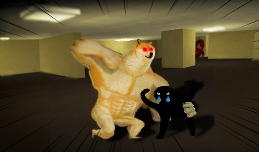 Buff Doge in Backrooms: Level 1. Part 1