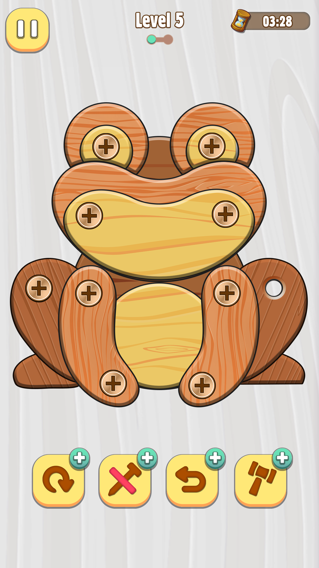 Puzzle! Wooden blocks, nuts and bolts! screenshot 16