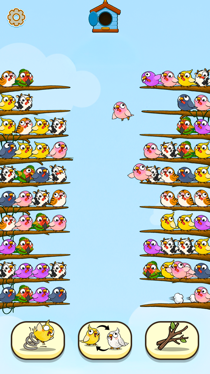 Sort & Clear: Funny Birds screenshot 6