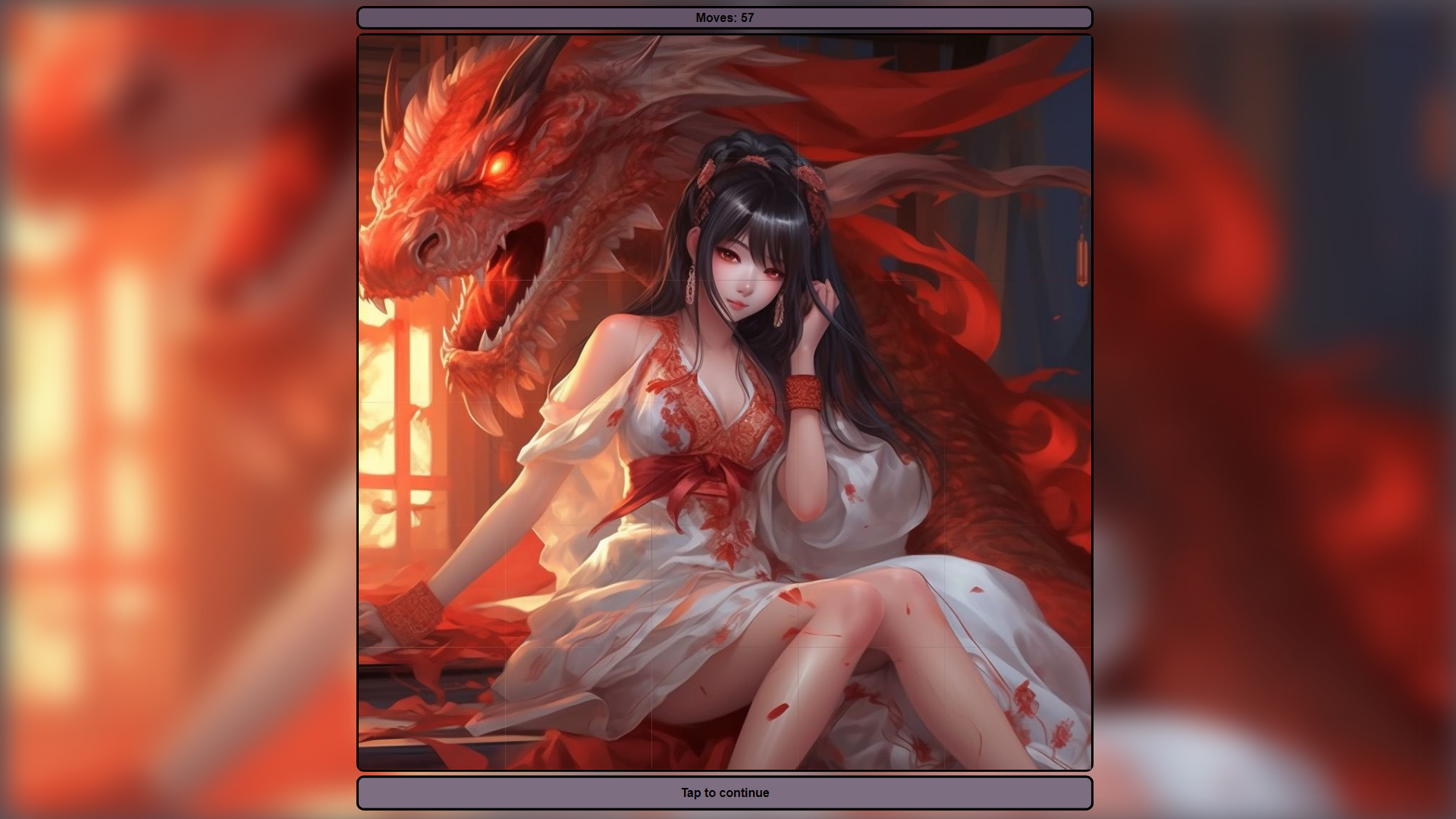 Girls, puzzles and anime screenshot