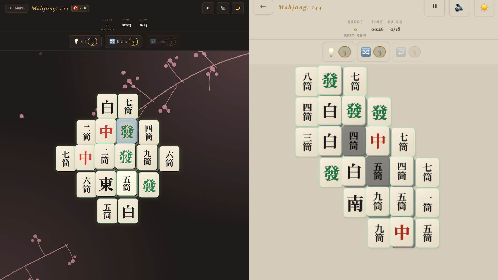 Mahjong: 144 — screenshot 2