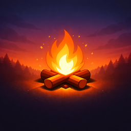 Выживший у костра