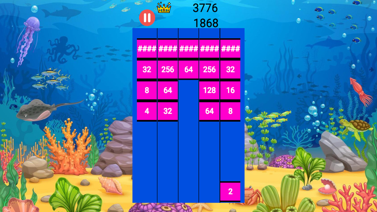 2048: Shoot and merge! — screenshot 1