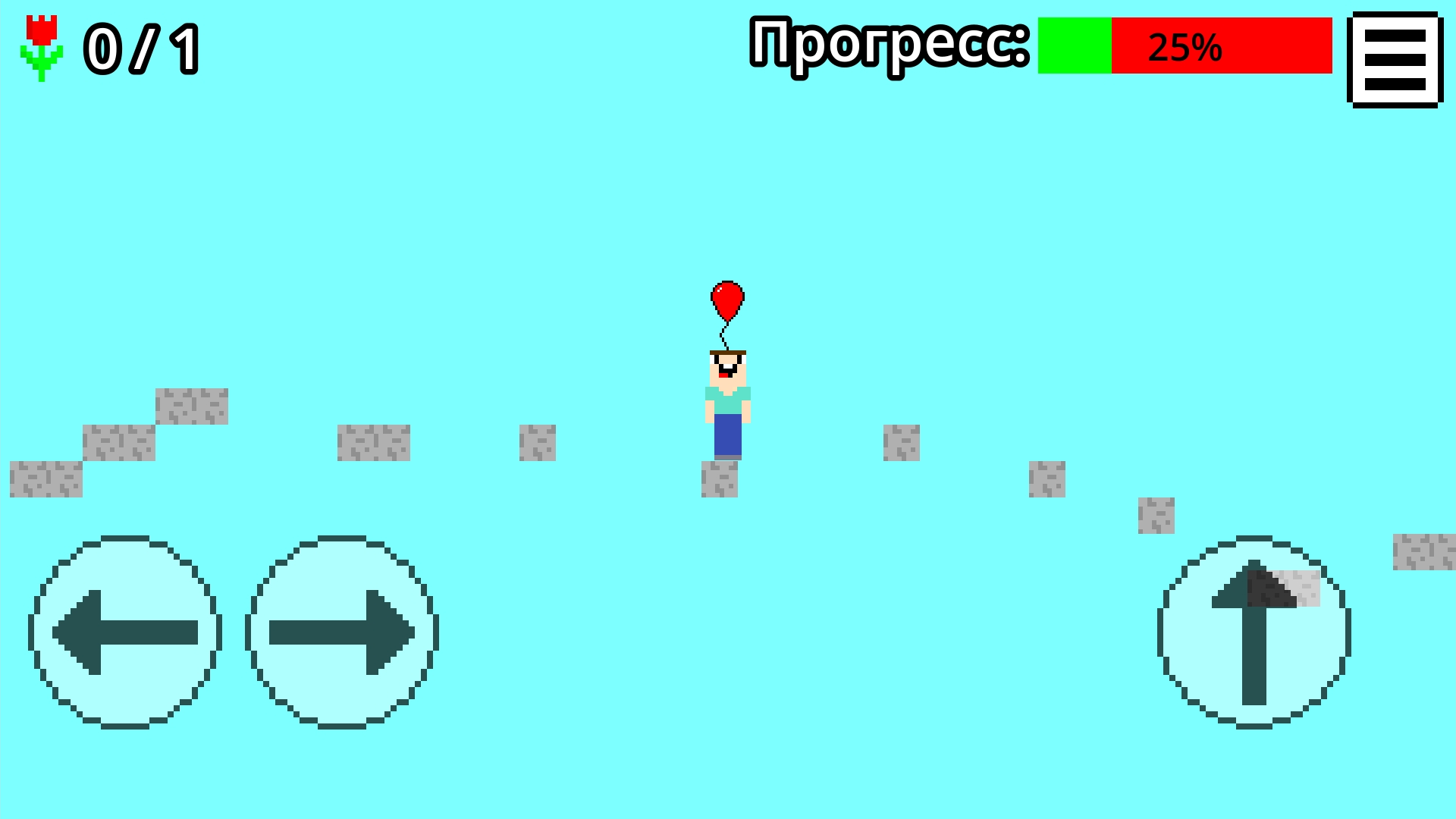 Нубик Паркур 2д - Принеси Цветок — screenshot 10
