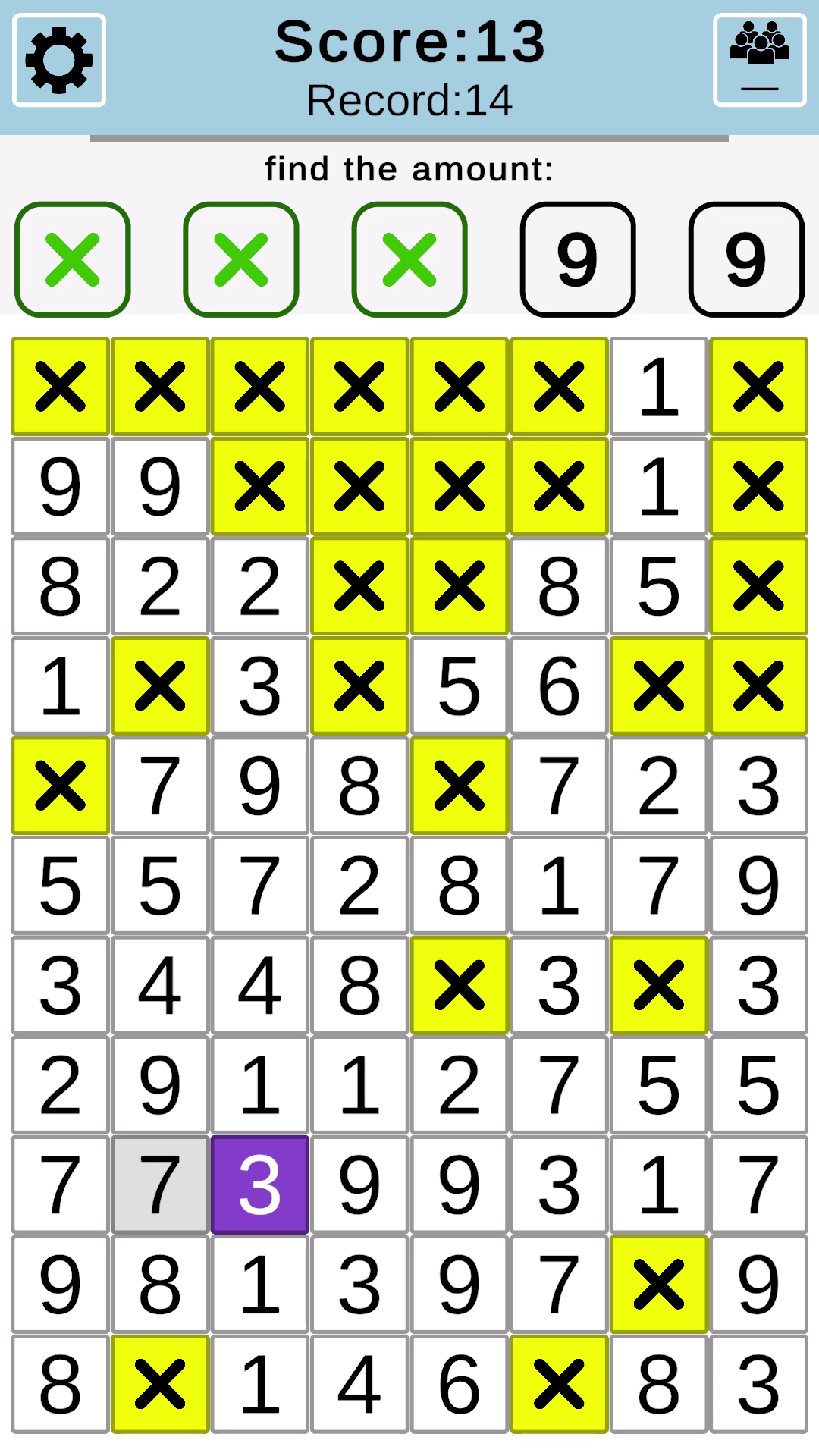 Sum numbers: find a pair for the sum screenshot 3
