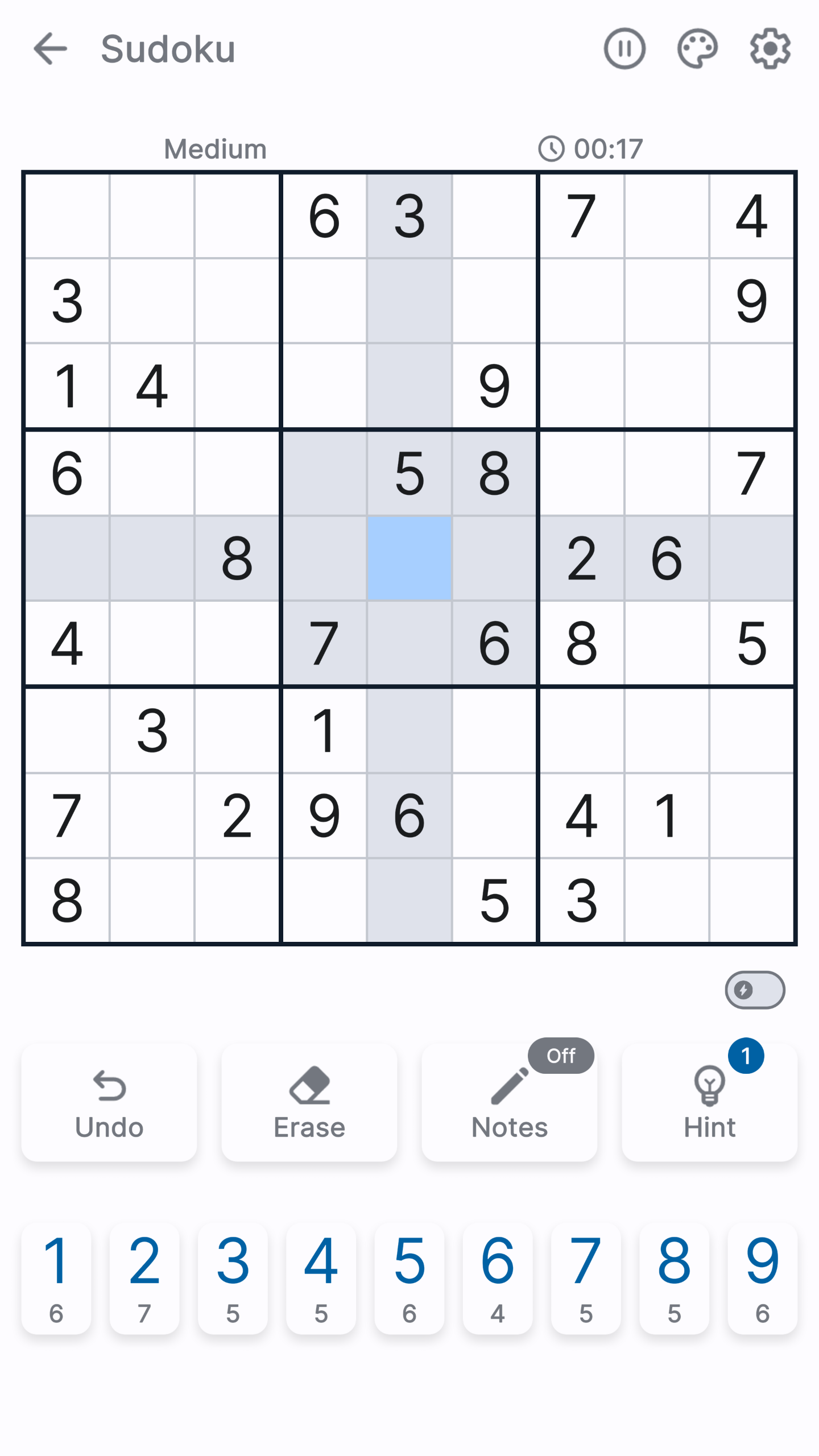 Sudoku screenshot 3