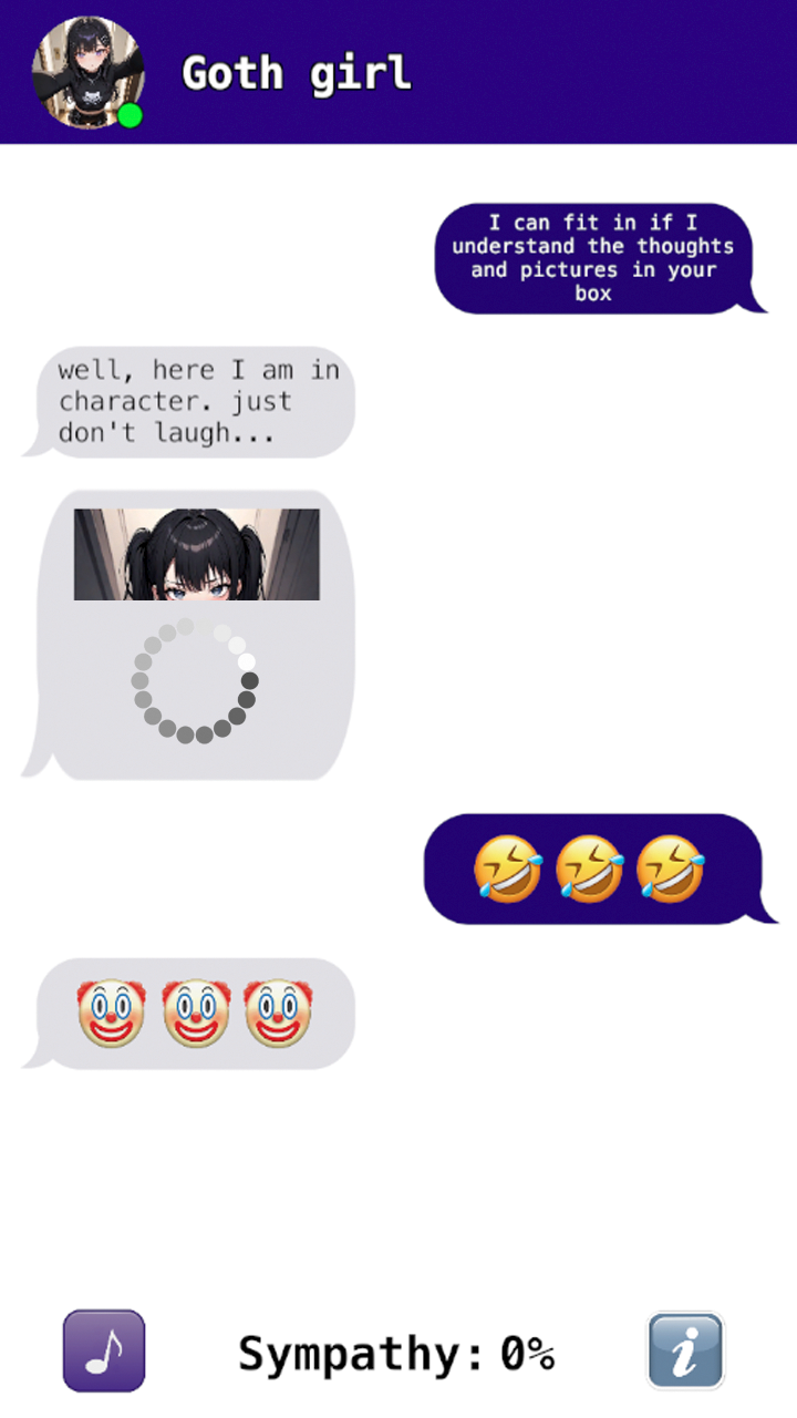 Chat with goth girlfriend screenshot 4
