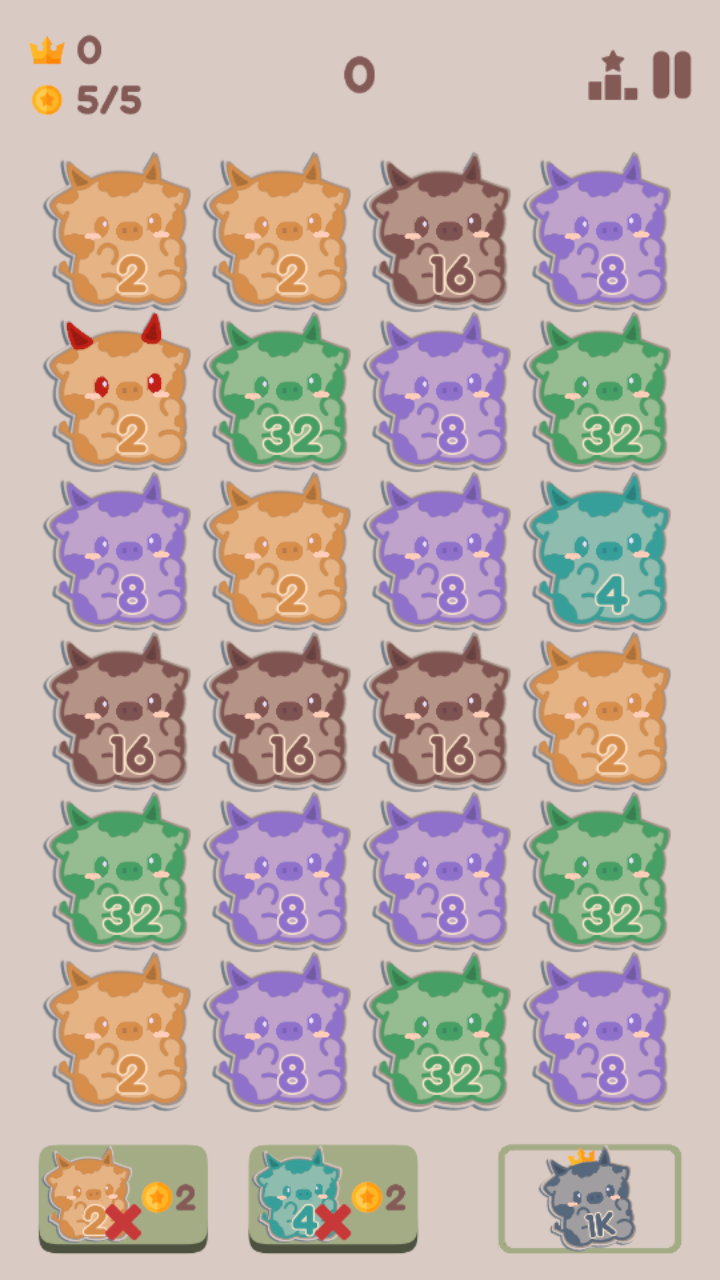 2048 Cowelki screenshot 3