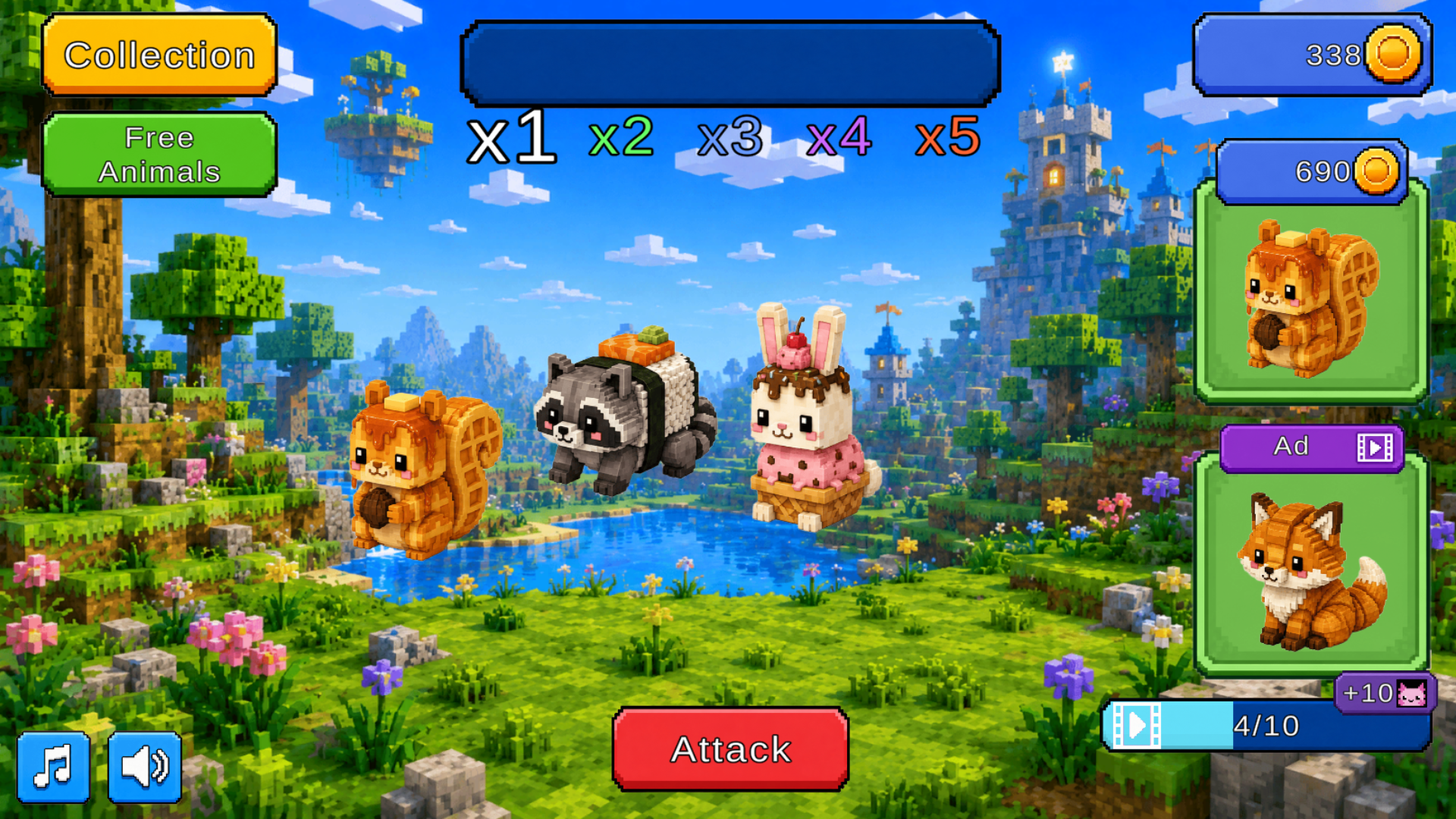 Tasty Clicker: Merge Animals — screenshot 1