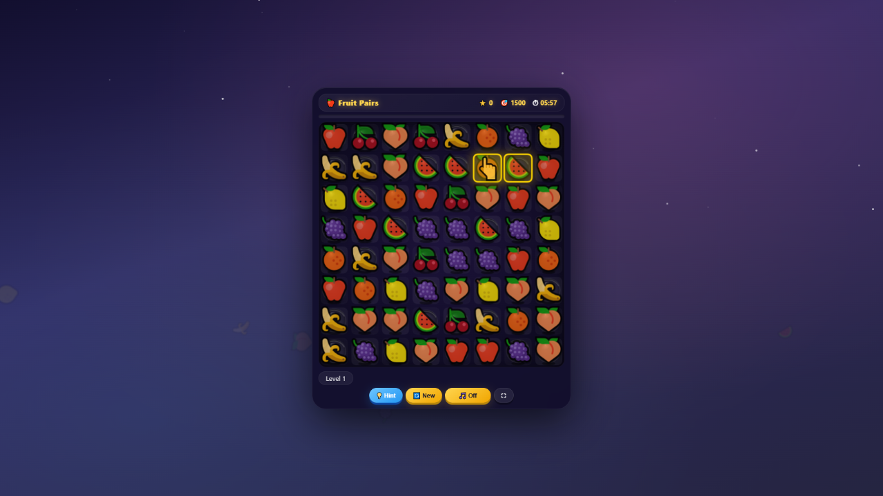 Fruit Pairs — screenshot 1