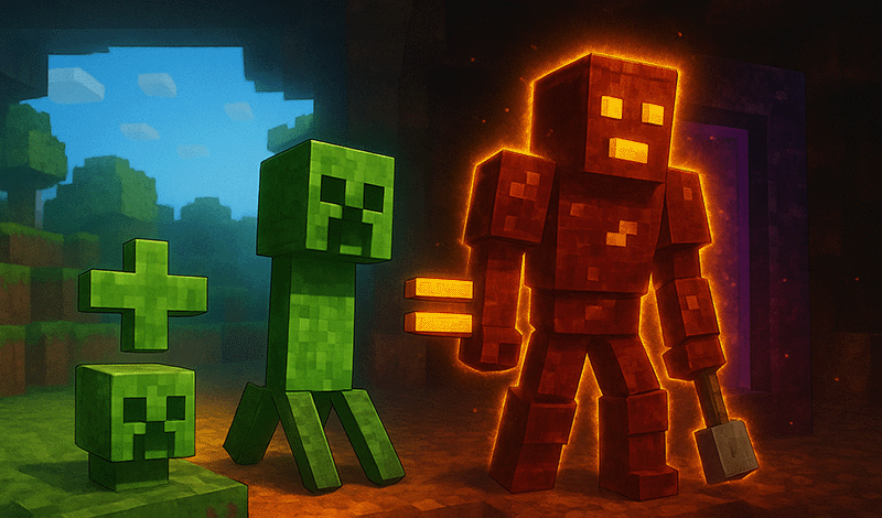 Mine mod: Merging mobs game cover