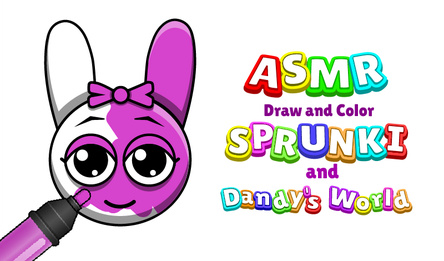ASMR Draw and Color Sprunki and Dandy's World
