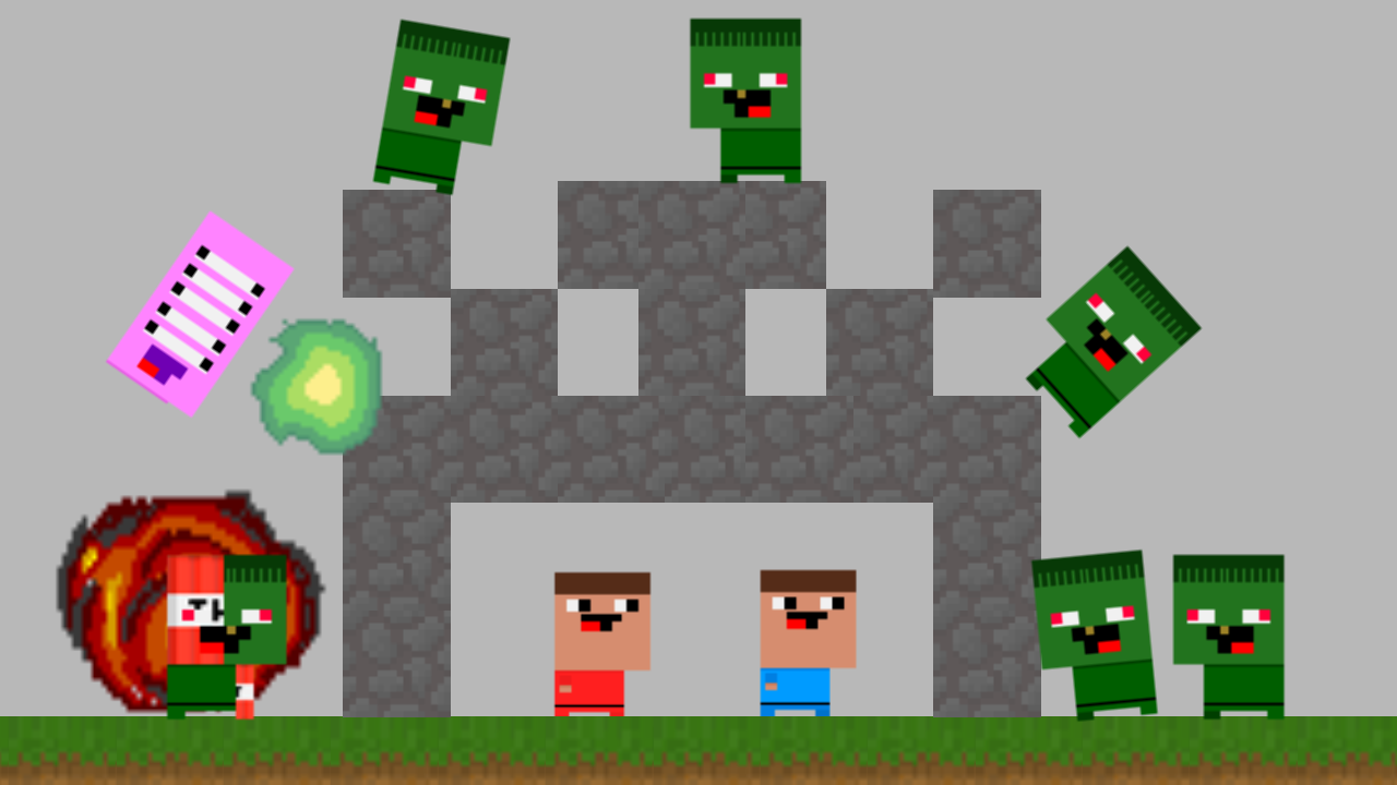 Nubiks build a defense vs zombies screenshot