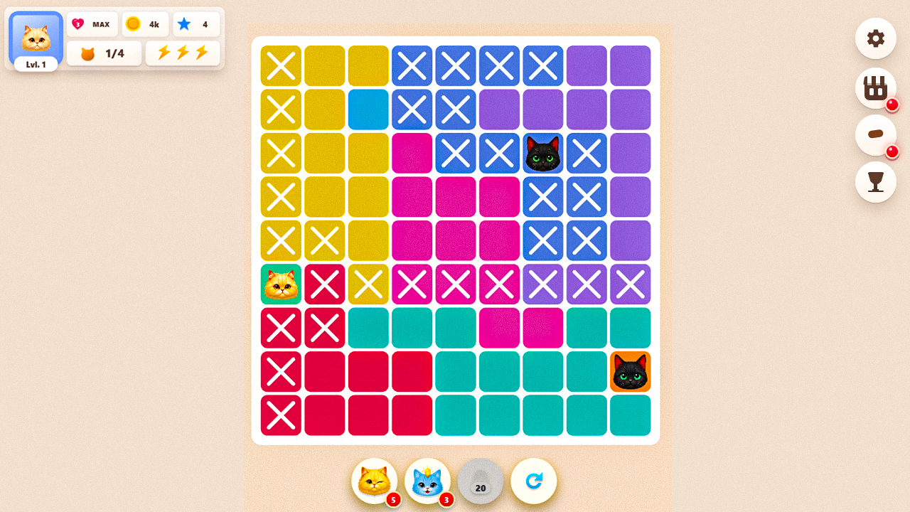 Meowdoku Cat Puzzle — screenshot 1