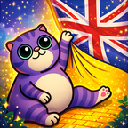 Oxford Cat. Learn English with flashcards