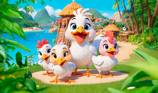 Funy chicken farm