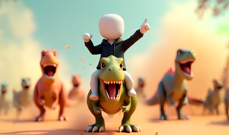 Stick: Dinosaur arena game cover