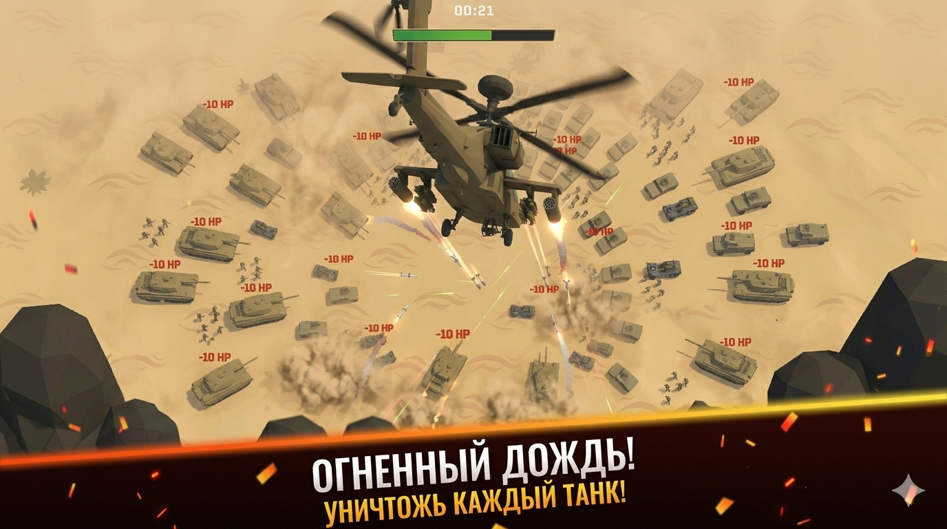 Вертолётный штурм: Выживание — screenshot 1