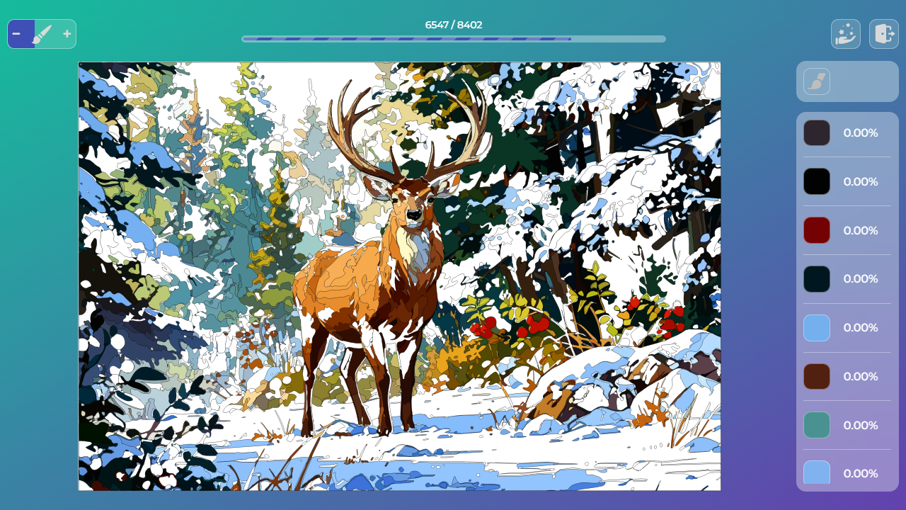 Coloring Book Online - Amazing Animals screenshot