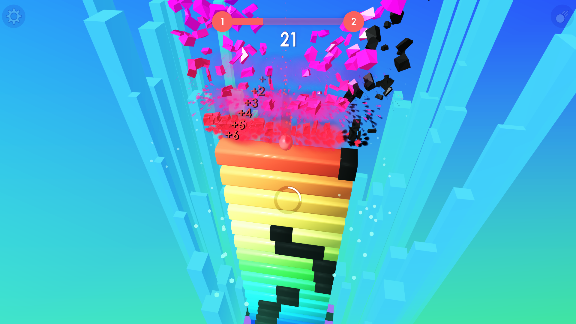 Stack Ball: Blast colorful bricks 3d screenshot