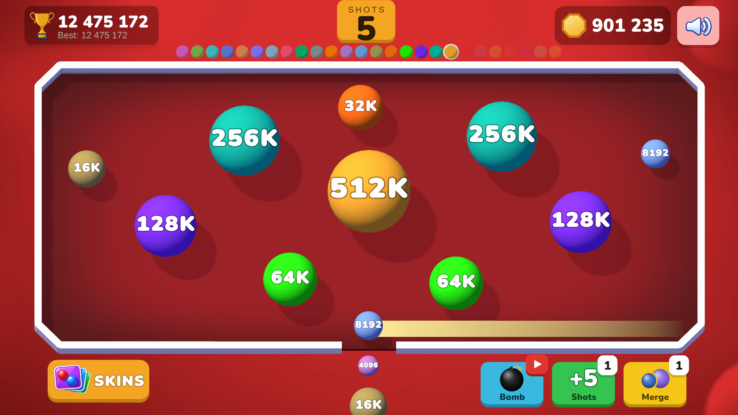 Ball merge 2048 screenshot 3
