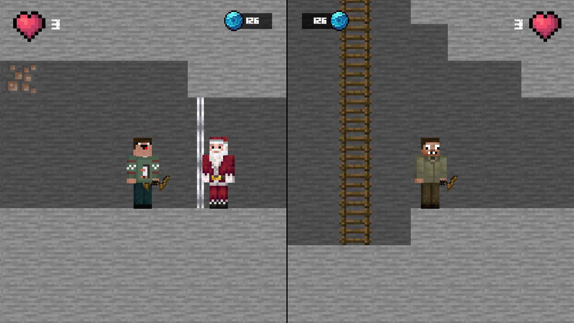 Noob and Pro save Santa screenshot