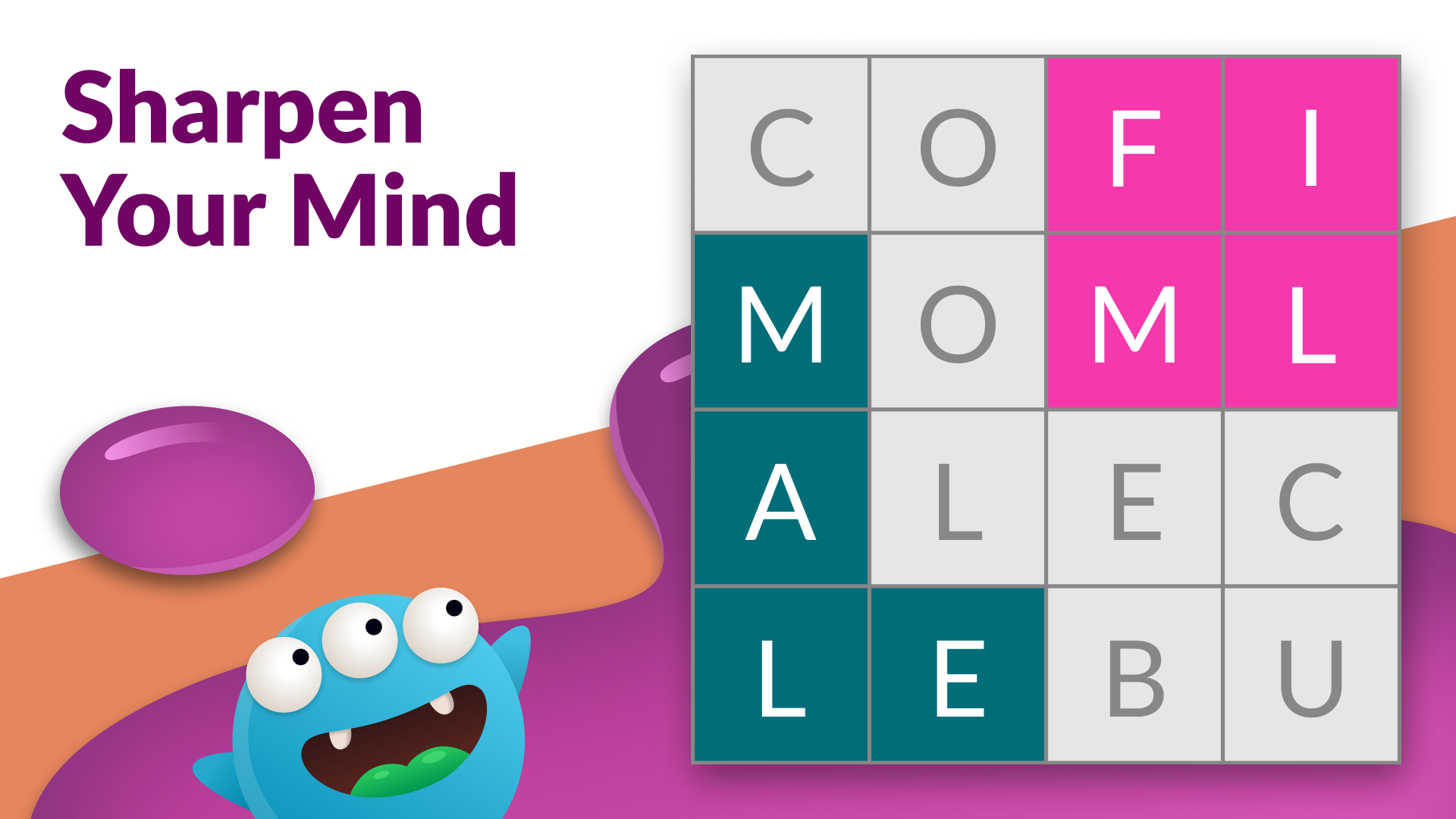 Fillwords word search in square screenshot