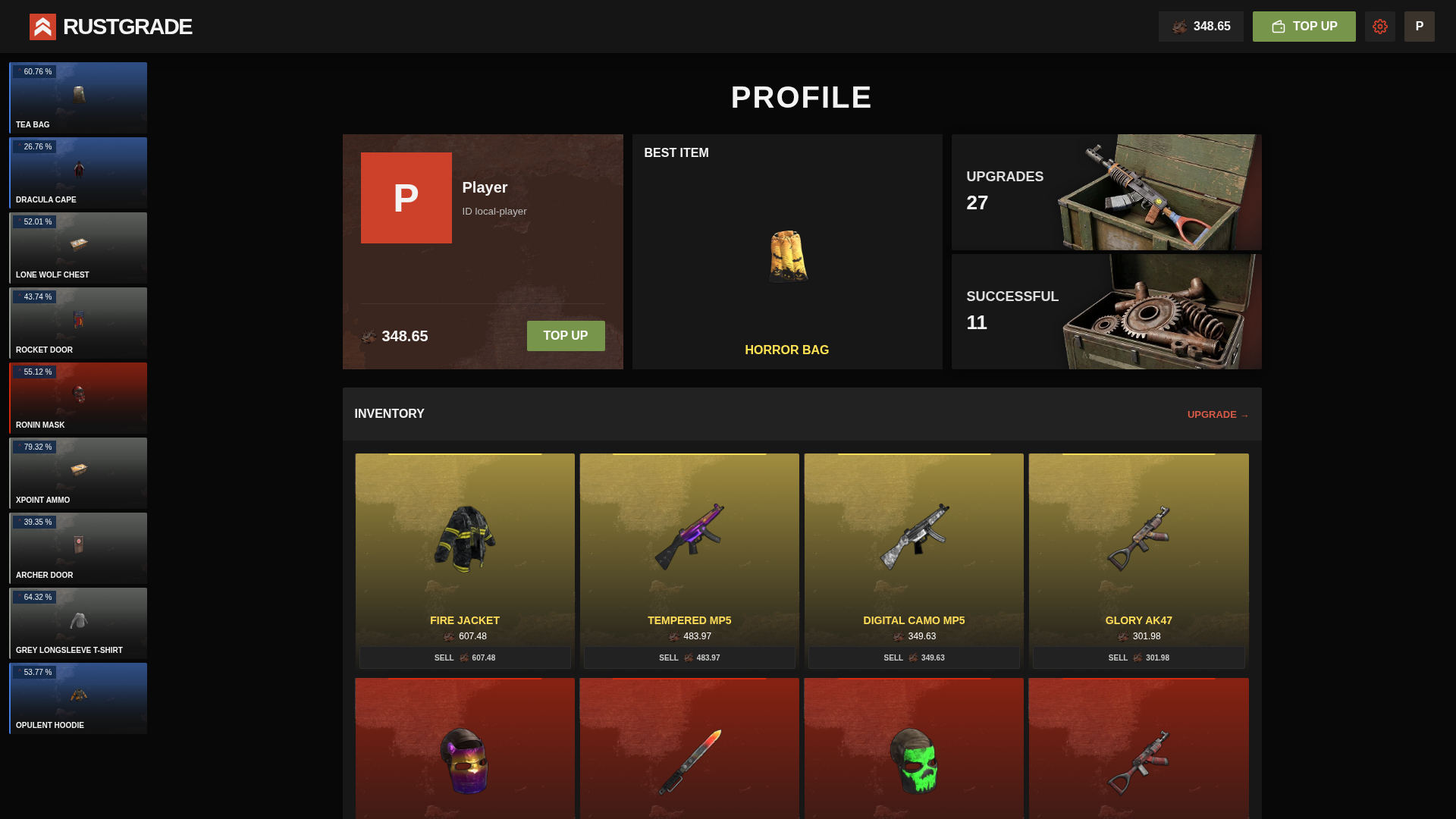 Rustgrade — screenshot 2
