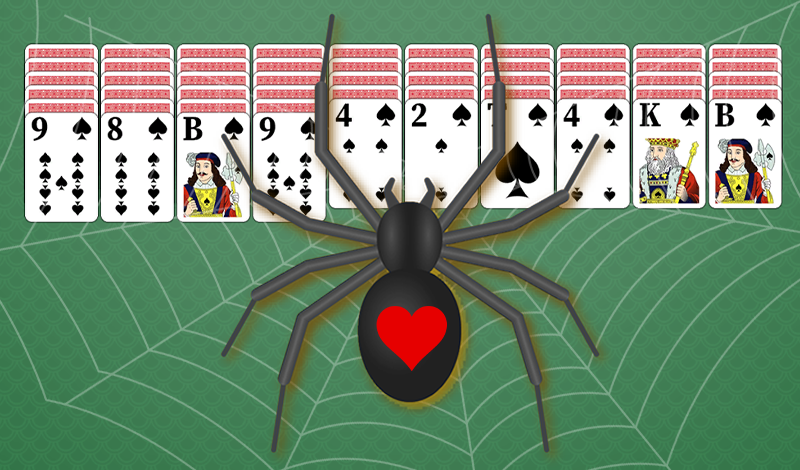 Spider Solitaire: 1, 2 or 4 suits game cover