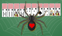 Spider Solitaire: 1, 2 or 4 suits