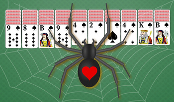 Solitario Spider: 1, 2 o 4 palos